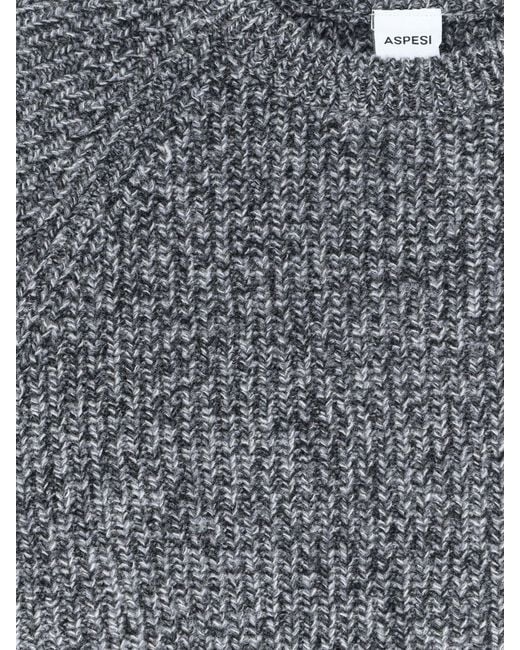 Aspesi Blue Virgin Wool Sweater