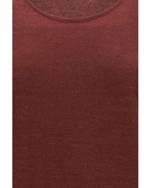 Brunello Cucinelli Red Luminous Knit Tank Top