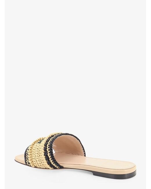 Dior Natural Dior Dior Woven Dioriviera Technical Fabric And Crochet Raffia Sandals