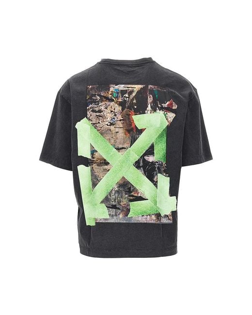 Off-White c/o Virgil Abloh Black 'Bacco Arrow' Cotton T-Shirt for men