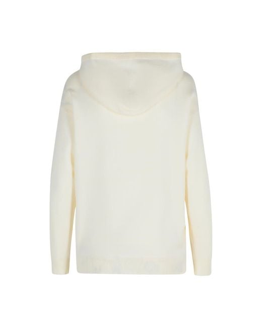 Max Mara White "Taddeo" Wool Sweatshirt