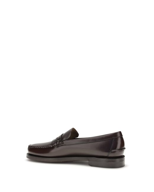 Sebago White Loafers Dan Calf Leather for men