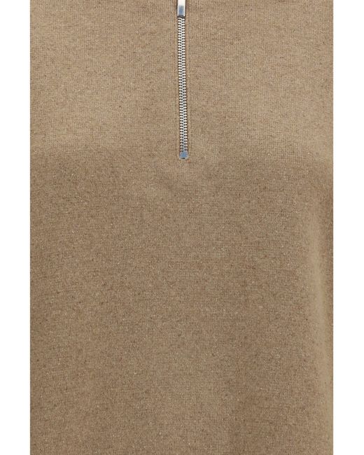 Rohe Natural Polo Sweater Wool And Cashmere