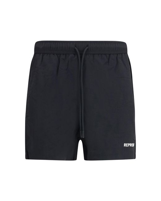 Represent Blue Drawstring Swim Shorts Jet for men