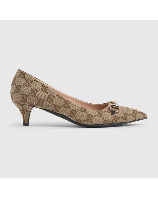 Gucci Gray Horsebit Pumps