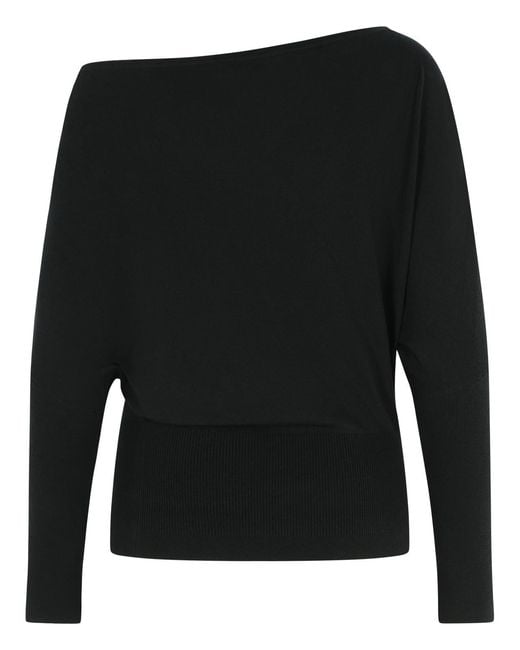 Jonathan Simkhai Black Lavina Wool Blend Sweater