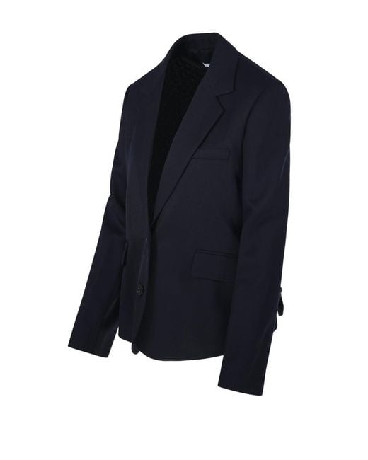 Loewe Blue Tailored Wool Jacket