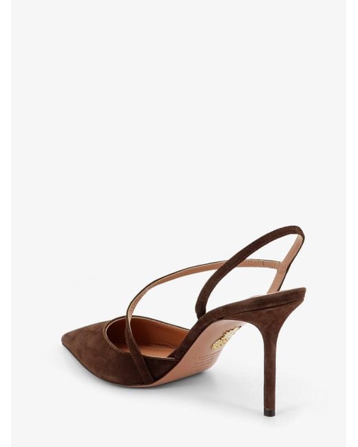 Aquazzura Multicolor Bow Tie Suede Pumps