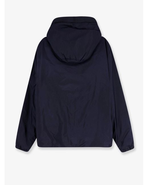 Moncler Blue Trestraou Down Jacket With Grosgrain Profiles for men