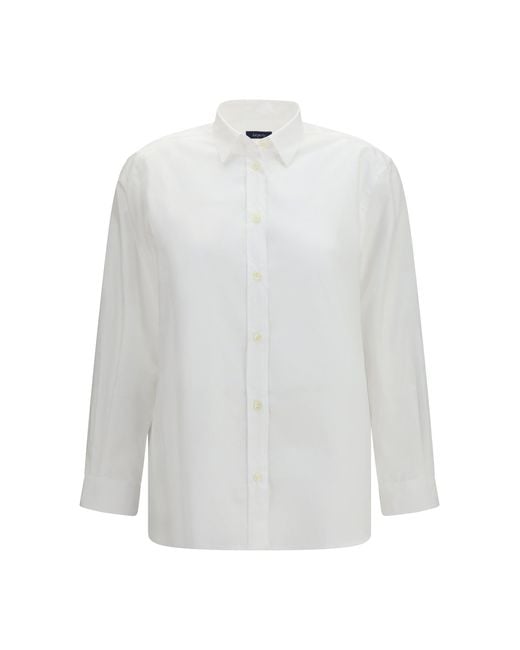 Deperlu White Giorgia Cotton Shirt