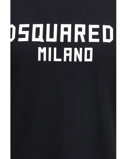 DSquared² Black Disquared2 Milano T-Shirt for men