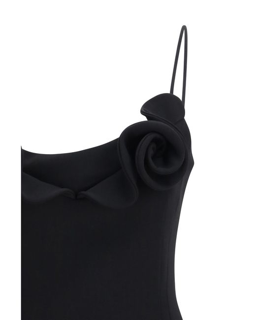 Magda Butrym Black Short Wool-Blend Dress