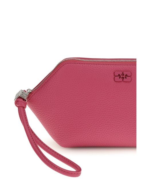 Ganni Pink Bou Make Up Pouch Cabaret