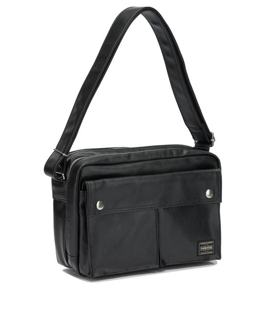 PORTER-YOSHIDA &amp; CO Black "Free Style" Small Shoulder Bag for men