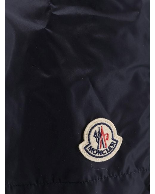 Moncler Blue Nylon Swim Trunks for men