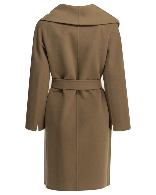 Max Mara Natural Long Wool Coat