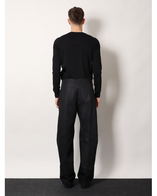 Rick Owens Blue Geth Certified Cotton Blend Trousers for men