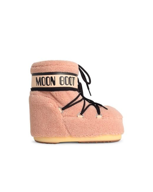 Moonboot Pink Faux Fur Boot