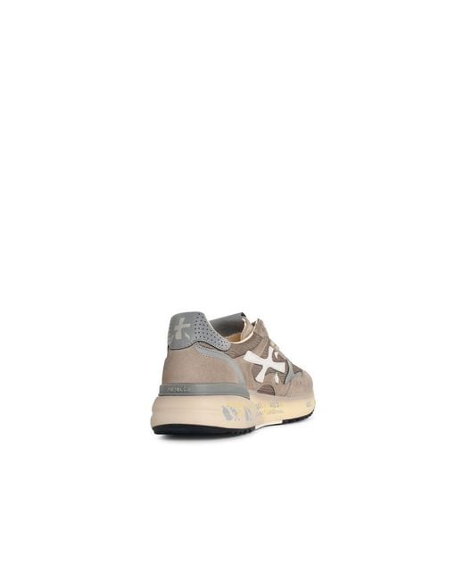 Premiata White 'Mick' Lear Blend Sneakers for men