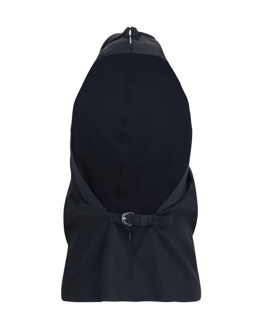 Khaite Blue Rone Top