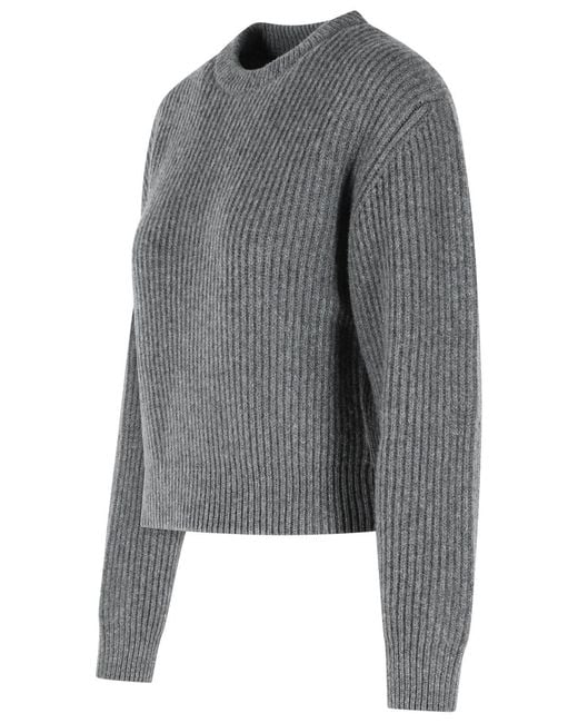 Jil Sander Gray Wool Sweater