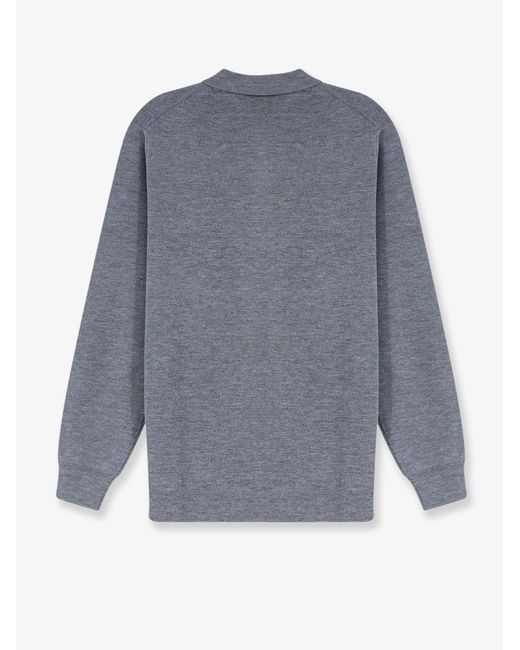 Aspesi Gray Virgin Wool Cardigan