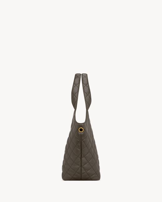 Saint Laurent Gray Icare Medium Shoulder Bag