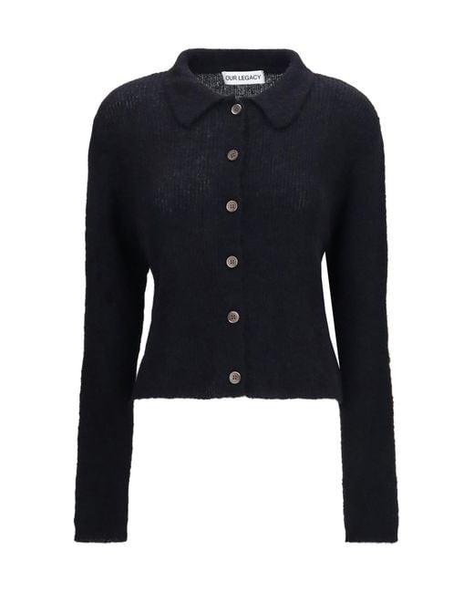Our Legacy Blue Mazzy Polo Sweater