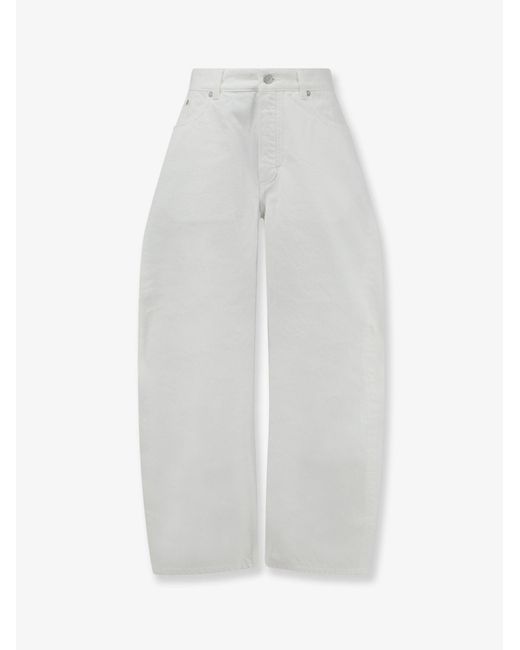 Alaïa White Rodeo Denim Trousers