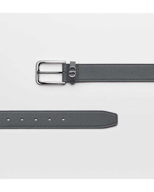 Dior Black "Cd Icon" Leather Belt