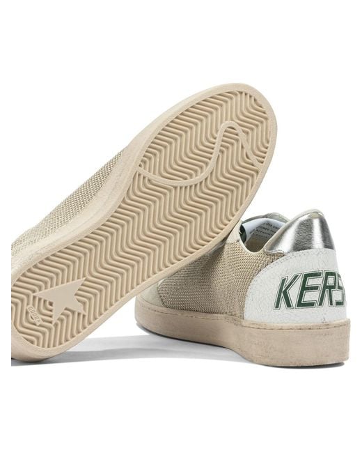 Golden Goose Deluxe Brand Natural "Ball Star" Sneakers for men