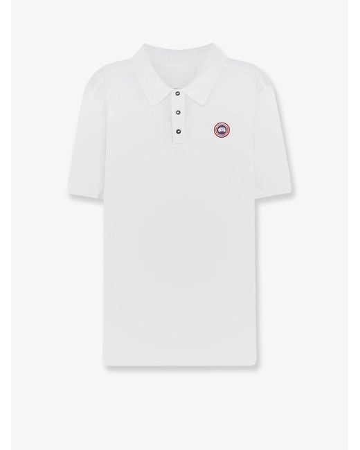 Canada Goose White Beckley Cotton T-Shirt for men