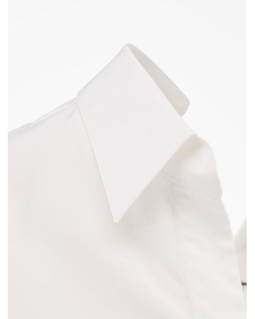 Givenchy White Open Cotton Shirt