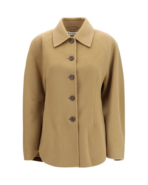 Rohe Natural Jacket Sculptural Oversized-Sleeve