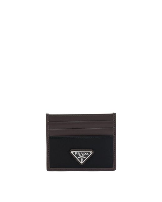 Prada White Speedrock Cards Holder for men