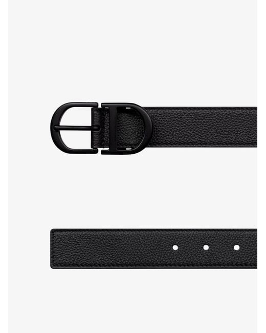 Dior White Cd Leather Belt for men