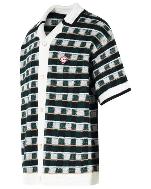 Casablanca White 'Mosaic' Cotton Shirt for men