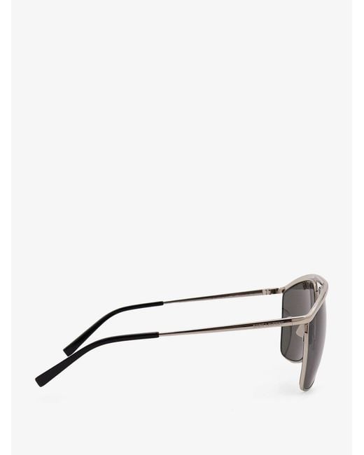 Saint Laurent Gray Metal Sunglasses