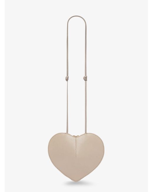 Alaïa White Le Coeur Suede And Leather Crossbody Bag