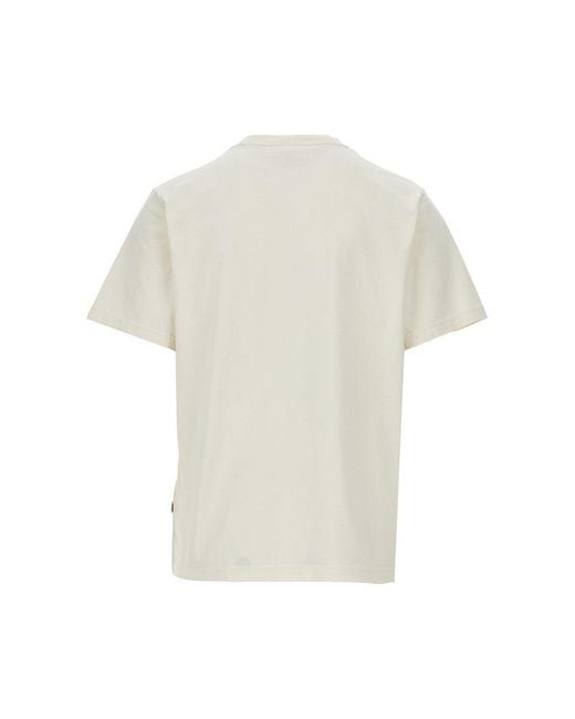 Forét White 'Pennant' Printed T-Shirt for men