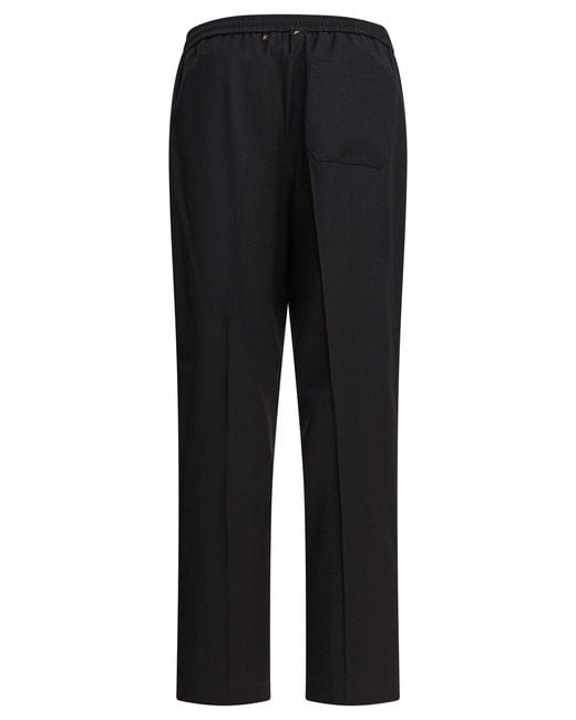 Golden Goose Deluxe Brand Black Wool Trousers for men