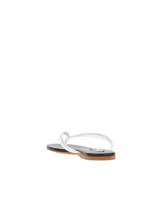 Senso White 'Harmony' Thong Slides