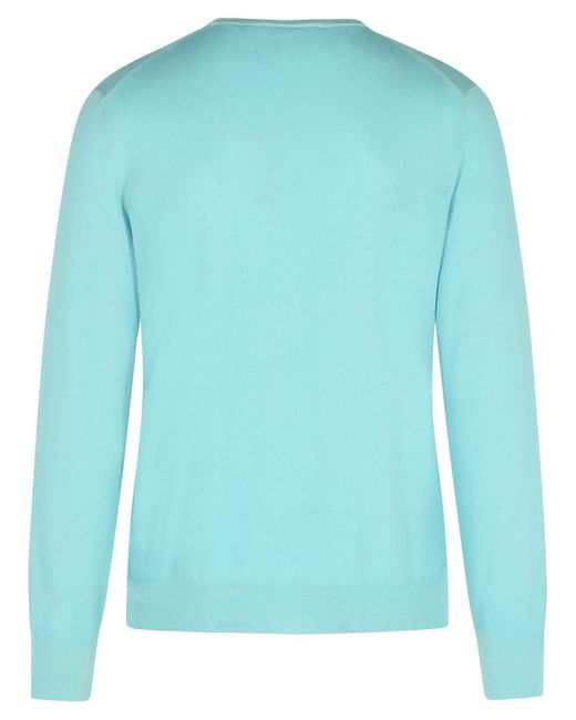 Gran Sasso Blue Light Cashmere Sweater for men