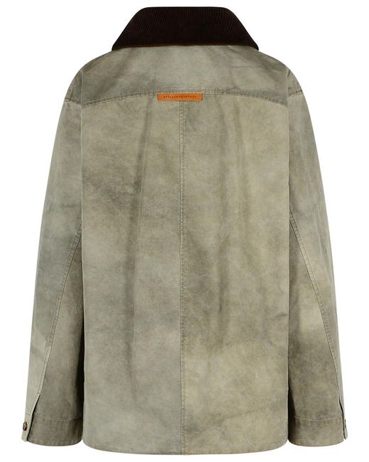 Stella McCartney Green 'Harrington' Cotton Jacket