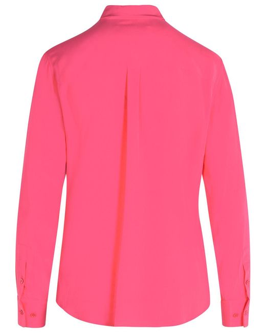 Equipment Pink Silk Shirt