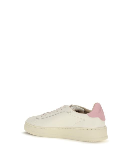 Autry White Medialist Low Sneakers Marsh