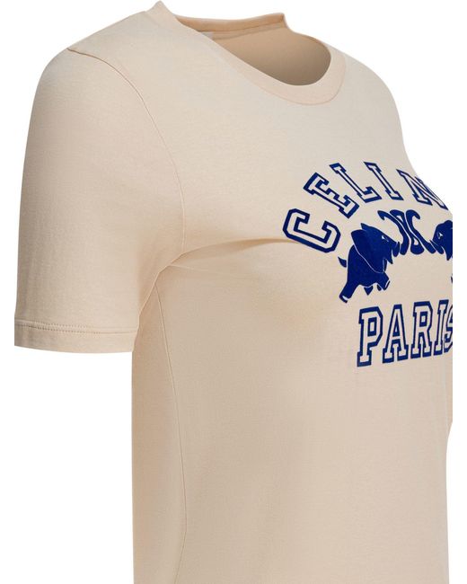 Céline Natural Cotton T-Shirt