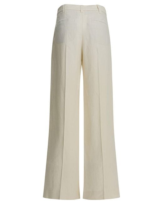Brunello Cucinelli White Tailored Pants
