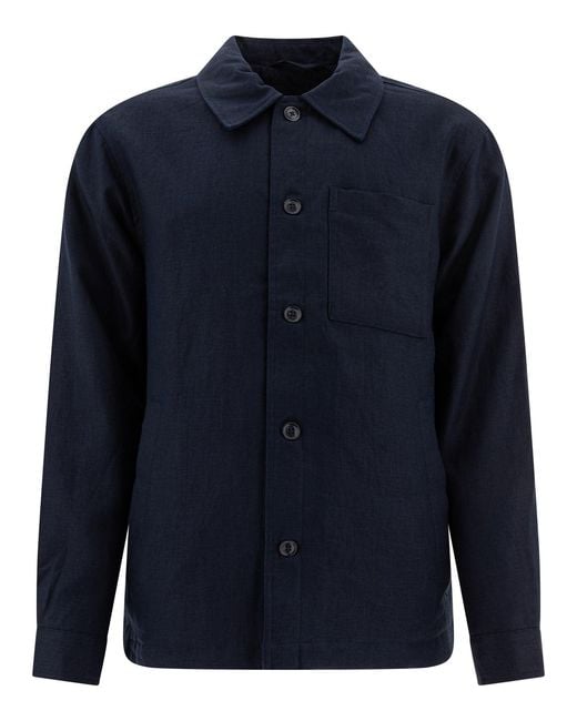 NN07 Blue "Cafu" Overshirt for men