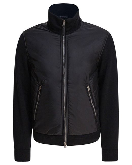 Tom Ford Black Wool Cardigan for men